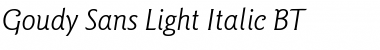 Download GoudySans Lt BT Font