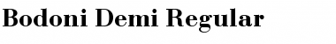 Bodoni-Demi Regular Font