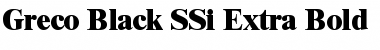 Download Greco Black SSi Font