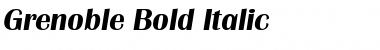 Grenoble Bold Italic Font