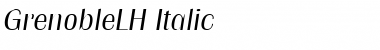 GrenobleLH Italic Font