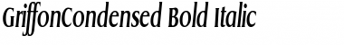 GriffonCondensed Bold Italic Font