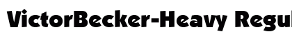 VictorBecker-Heavy Regular preview