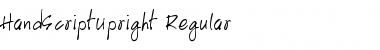HandScriptUpright Regular Font