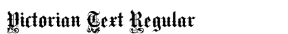 Victorian Text Regular preview
