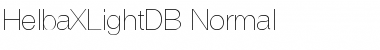 HelbaXLightDB Normal Font