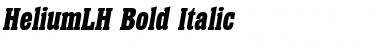 HeliumLH Bold Italic Font