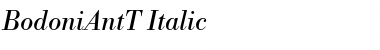 BodoniAntT Italic Font