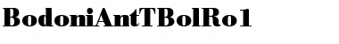 BodoniAntTBolRo1 Regular Font