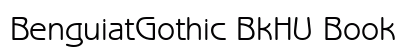 BenguiatGothic BkHU Book preview
