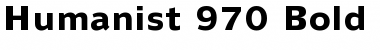 Humanst970 BT Bold Font