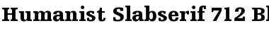 Download HumstSlab712 Blk BT Font