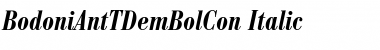 BodoniAntTDemBolCon Italic Font