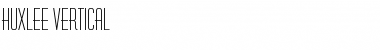Download Huxlee Vertical Font