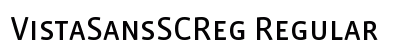 VistaSansSCReg Regular preview