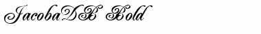 JacobaDB Bold Font