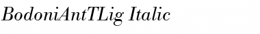 BodoniAntTLig Italic Font