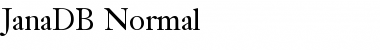 JanaDB Normal Font