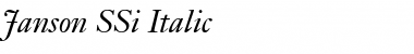 Download Janson SSi Font