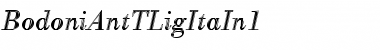 Download BodoniAntTLigItaIn1 Font