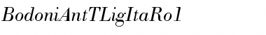 BodoniAntTLigItaRo1 Regular Font
