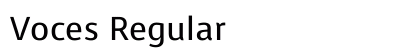 Voces Regular preview