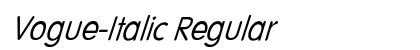 Vogue-Italic Regular preview