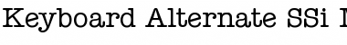Download Keyboard Alternate SSi Font