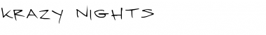 Krazy Nights Regular Font