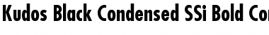 Kudos Black Condensed SSi Bold Condensed Font