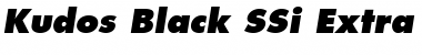 Kudos Black SSi Extra Bold Italic Font