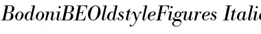 BodoniBEOldstyleFigures RomanItalic Font