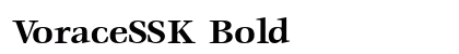 VoraceSSK Bold preview