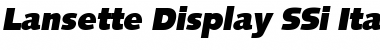 Lansette Display SSi Italic Font