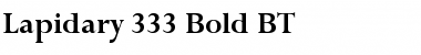 Lapidary333 BT Bold Font