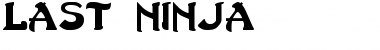 Download Last Ninja Font Download Last Ninja Font