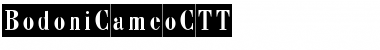 BodoniCameoCTT Regular Font