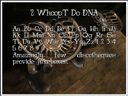 2 WhoopT Do DNA Font Preview