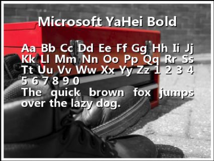microsoft yahei bold font free download