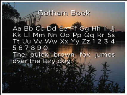 Gotham Book Free Font