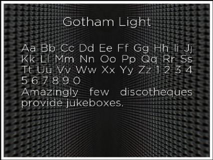 import gotham light font to gimp