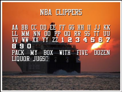 NBA Clippers Font Download (Los Angeles Clippers Font) - Fonts4Free