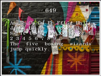 649 Font Preview