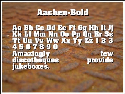 Aachen-Bold Font Preview