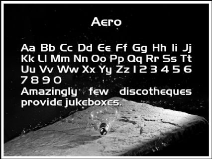 Aero Font Preview