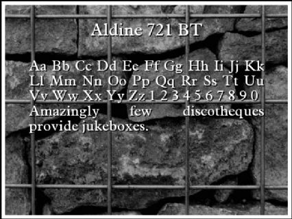 Aldine 721 BT Font