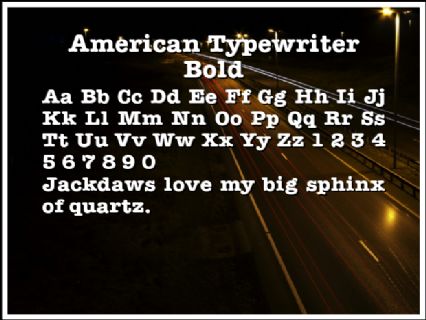american typewriter font free download