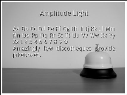 Amplitude Light Font Preview