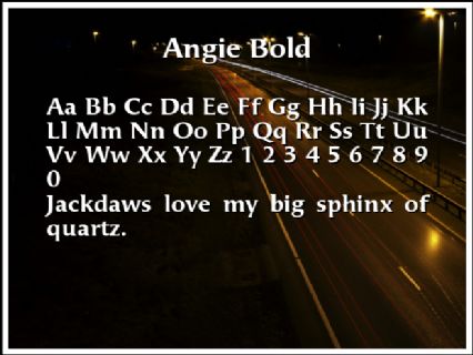 Angie Bold Font