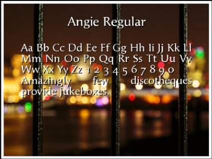Angie Regular Font